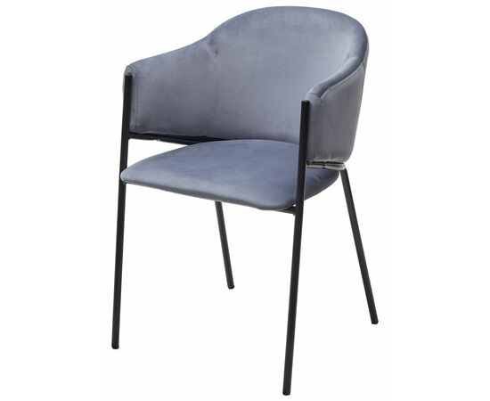 Стул ДИЛЛ, цвет H-14 Серый, велюр / черный каркас М-City | Интернет магазин мебели и декора LifeDekor