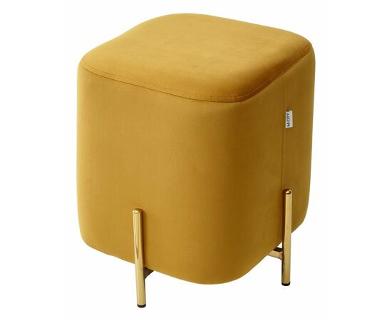 Пуф для гостиной ARES BLUVEL-68 YELLOW / GOLD М-City | Интернет магазин мебели и декора LifeDekor