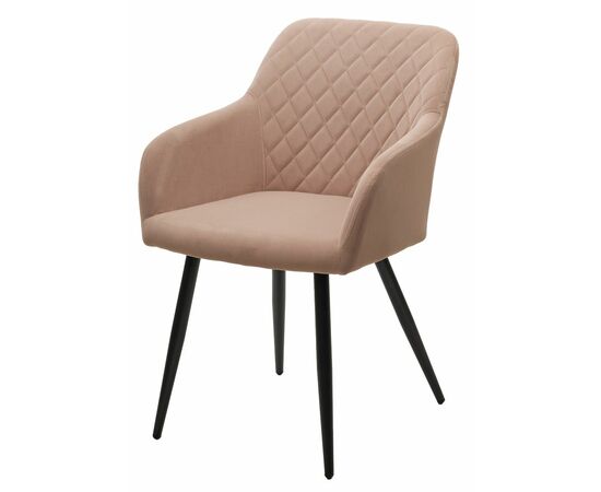 Стул BRANDY 505-4 Латте, велюр "беспальчиковый" / черный каркас, М-City | Интернет магазин мебели и декора LifeDekor