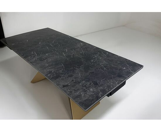 Стол ALES 180 BLACK GRAVE SOLID CERAMIC, керамика / бронзовый М-City, изображение 4 | Интернет магазин мебели и декора LifeDekor