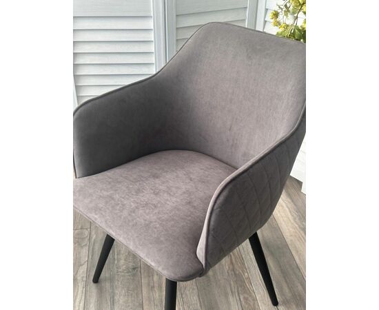 Стул FORT 360 град. поворот. B28 Темно-серый, велюр / черный каркас, М-City, изображение 2 | Интернет магазин мебели и декора LifeDekor