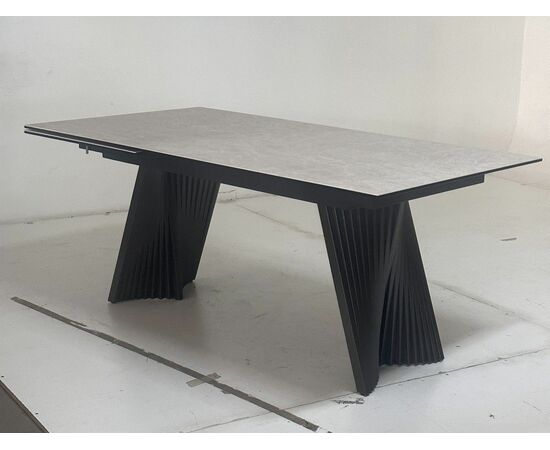 Стол YOAKIM 180 TL-102 Бежевый мрамор, испанская керамика / Темно-серый каркас, ®DISAUR, изображение 5 | Интернет магазин мебели и декора LifeDekor