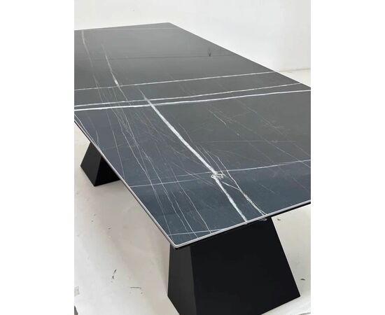 Стол БОГАРТ 200 TITANIUM BLACK PULIDO, керамика / Черный М-City, изображение 2 | Интернет магазин мебели и декора LifeDekor