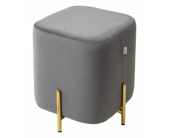 Пуф для гостиной ARES BLUVEL-14 GREY / GOLD М-City | Интернет магазин мебели и декора LifeDekor