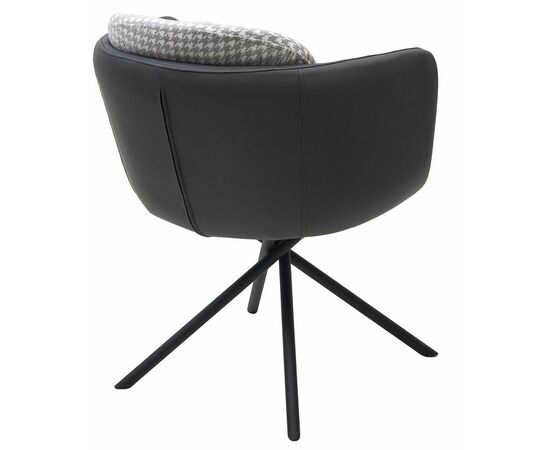 Стул ЛИЛУ ДАНС 180 град. поворотный, УЮТ ГРЕЙ КЛЫК / ORAKUL 998 Темно-серый / Черный каркас, M-City, изображение 6 | Интернет магазин мебели и декора LifeDekor