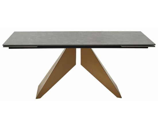 Стол ALES 180 BLACK GRAVE SOLID CERAMIC, керамика / бронзовый М-City, изображение 8 | Интернет магазин мебели и декора LifeDekor