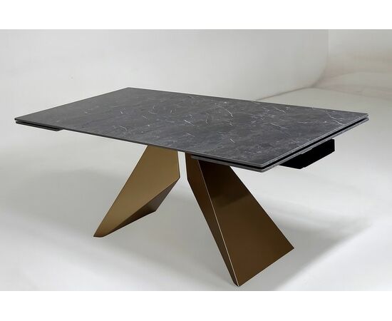 Стол ALES 180 BLACK GRAVE SOLID CERAMIC, керамика / бронзовый М-City, изображение 3 | Интернет магазин мебели и декора LifeDekor