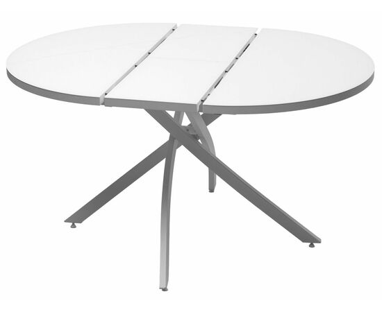 Стол ДАРИО D110 раскладной Белый, стекло/ Белый каркас М-City, изображение 9 | Интернет магазин мебели и декора LifeDekor