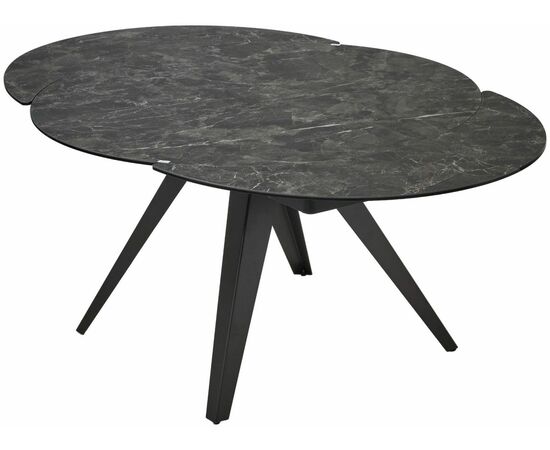 Стол AKSEL 130 цвет Mona Lisa Cерый мрамор, керамика, / Темно-серый каркас. ®DISAUR, изображение 7 | Интернет магазин мебели и декора LifeDekor