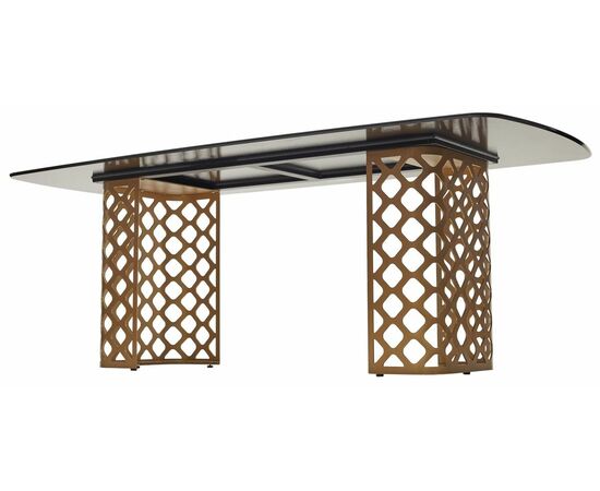 Стол CHIAVARI 220 KL-188 Контрастный мрамор матовый, итальянская керамика / Шампань М-City, изображение 6 | Интернет магазин мебели и декора LifeDekor