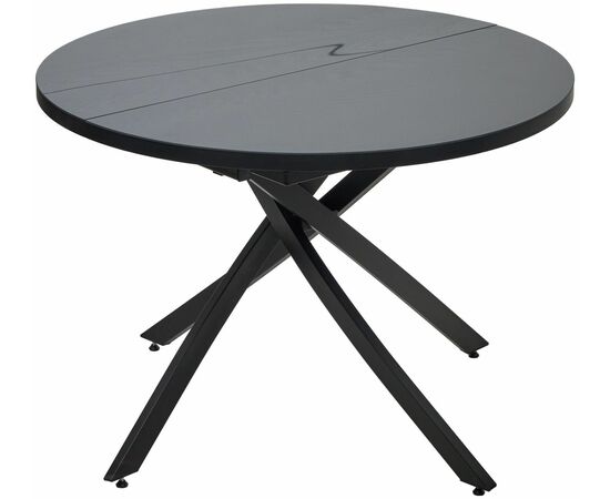 Стол ДАРИО D110 раскладной Черный, стекло/ Черный каркас М-City, изображение 6 | Интернет магазин мебели и декора LifeDekor