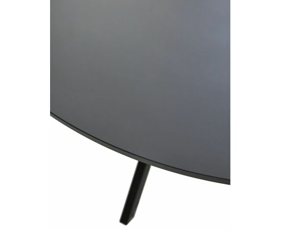 Стол ДАРИО D100 Черный, стекло/ Черный каркас М-City, изображение 6 | Интернет магазин мебели и декора LifeDekor