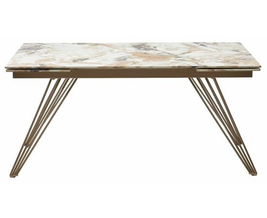 Стол ACERRA NEW 160 GRAND JADE SOLID CERAMIC/ каркас цвета шампань М-City, изображение 12 | Интернет магазин мебели и декора LifeDekor