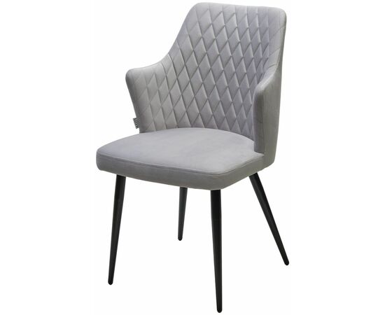Стул HERMAN 360 град. BM-4 СВЕТЛО-СЕРЫЙ, велюр / черный каркас М-City | Интернет магазин мебели и декора LifeDekor