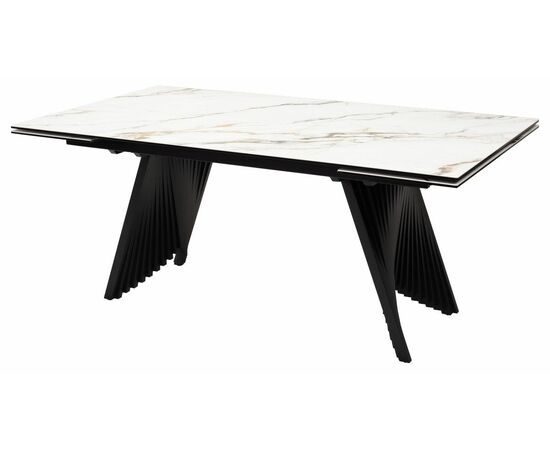 Стол IVAR 180 MARBLES KL-188 Контрастный мрамор, итальянская керамика М-City | Интернет магазин мебели и декора LifeDekor