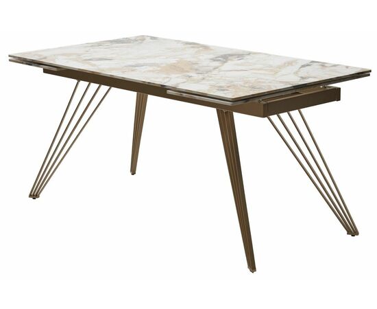 Стол ACERRA NEW 160 GRAND JADE SOLID CERAMIC/ каркас цвета шампань М-City, изображение 11 | Интернет магазин мебели и декора LifeDekor