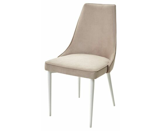 Стул NEPAL-P ЛАТТЕ #25, велюр/ белый каркас М-City | Интернет магазин мебели и декора LifeDekor