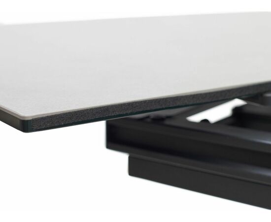 Стол RAGNAR 180 цвет 1699 Серая кожа, керамика / Темно-серый каркас, ®DISAUR, изображение 9 | Интернет магазин мебели и декора LifeDekor