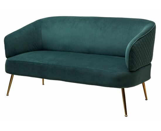 Скамья CIAO BLUVEL-78 Зеленый, велюр / золотой каркас М-City | Интернет магазин мебели и декора LifeDekor