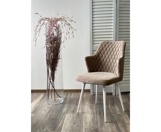 Стул HERMAN ЛАТТЕ #25, велюр / белый каркас М-City, изображение 2 | Интернет магазин мебели и декора LifeDekor