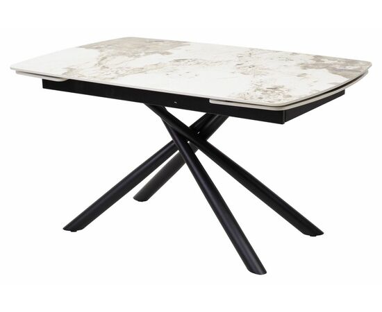 Стол RIVOLI 140 GLOSS LUXURY PANDORA SINTERED STONE/ BLACK М-City | Интернет магазин мебели и декора LifeDekor