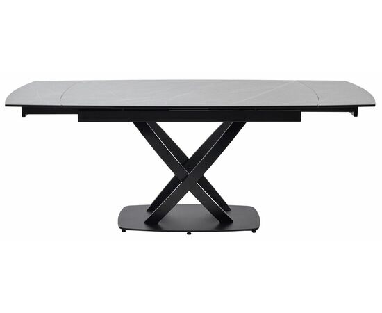 Стол FOGGIA 140 KL-136 Серый мрамор матовый, итальянская керамика/ черный каркас М-City, изображение 12 | Интернет магазин мебели и декора LifeDekor