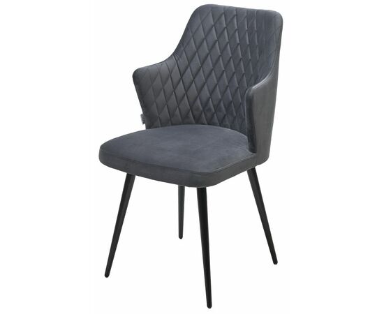Стул HERMAN Barkhat 3 Графит, велюр без "пальчиковый" / черный каркас М-City | Интернет магазин мебели и декора LifeDekor