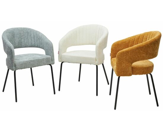 Стул SNUG 3018-04 мятный, шенилл / черный каркас, ®DISAUR, изображение 6 | Интернет магазин мебели и декора LifeDekor