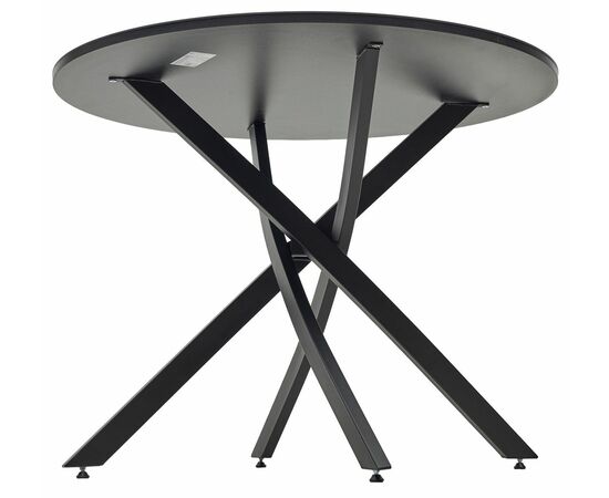 Стол ДАРИО D100 Черный, стекло/ Черный каркас М-City, изображение 7 | Интернет магазин мебели и декора LifeDekor