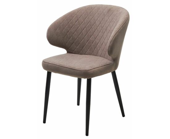 Стул ХИЛТОН, цвет B5 Капучино, велюр / черный каркас М-City | Интернет магазин мебели и декора LifeDekor