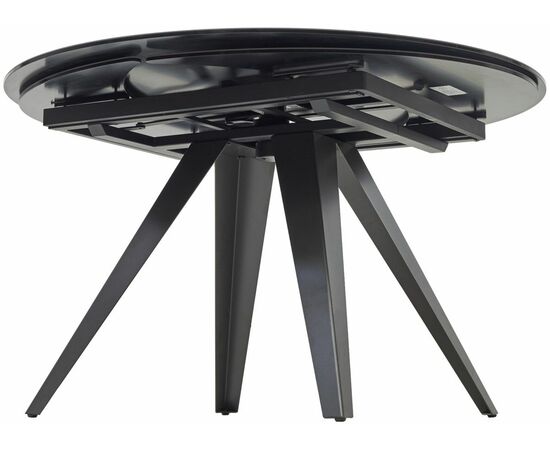 Стол AKSEL 130 цвет Mona Lisa Cерый мрамор, керамика, / Темно-серый каркас. ®DISAUR, изображение 12 | Интернет магазин мебели и декора LifeDekor