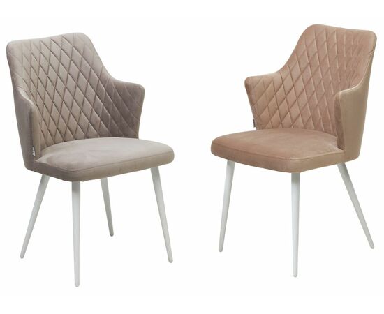 Стул HERMAN ЛАТТЕ #25, велюр / белый каркас М-City, изображение 5 | Интернет магазин мебели и декора LifeDekor