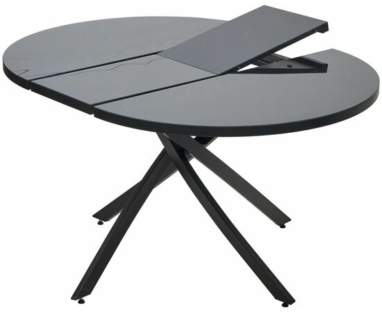 Стол ДАРИО D110 раскладной Черный, стекло/ Черный каркас М-City, изображение 10 | Интернет магазин мебели и декора LifeDekor