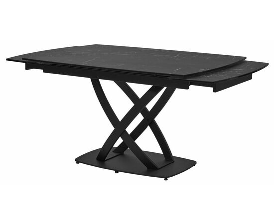 Стол FOGGIA 140 KL-116 Черный мрамор матовый, итальянская керамика/ черный каркас М-City, изображение 8 | Интернет магазин мебели и декора LifeDekor