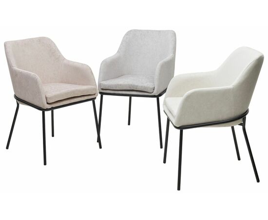 Стул АЛИСТЕР, цвет RAIN 2 какао велюр / черный каркас М-City, изображение 7 | Интернет магазин мебели и декора LifeDekor