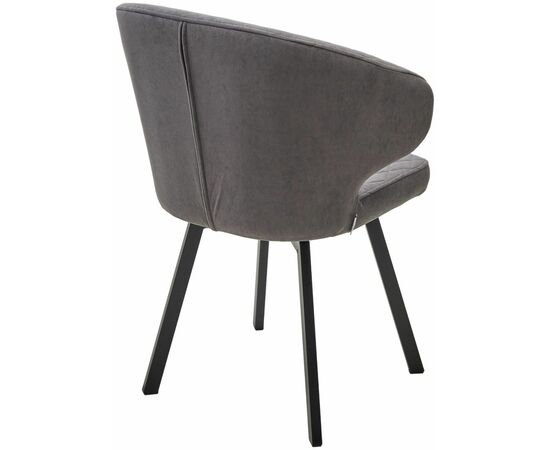 Стул ХИЛТОН 360 град., цвет B28 Темно-серый, велюр / черный каркас М-City, изображение 5 | Интернет магазин мебели и декора LifeDekor