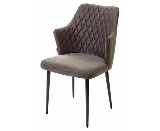 Стул HERMAN ГРАФИТ #14 велюр / черный каркас М-City | Интернет магазин мебели и декора LifeDekor