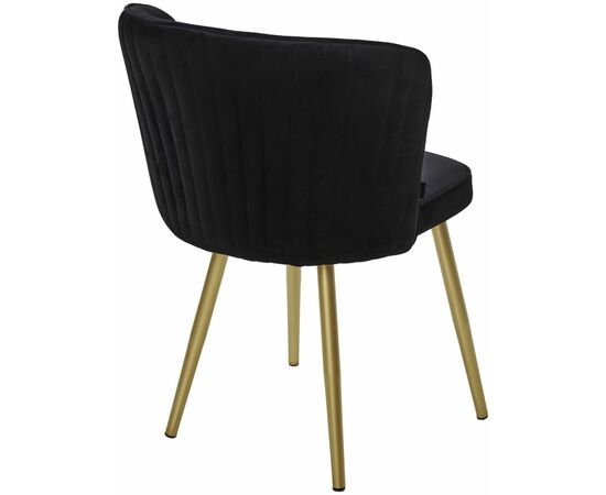 Стул МОНЕ ZIZI 521 Черный, велюр / Золотой каркас M-City, изображение 4 | Интернет магазин мебели и декора LifeDekor