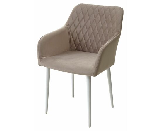 Стул BRANDY-X ЛАТТЕ #25 / белый каркас, велюр М-City, изображение 5 | Интернет магазин мебели и декора LifeDekor