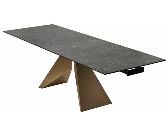 Стол ALES 180 BLACK GRAVE SOLID CERAMIC, керамика / бронзовый М-City, изображение 5 | Интернет магазин мебели и декора LifeDekor