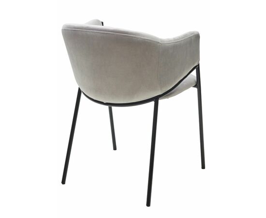 Стул ДИЛЛ, цвет H-09 Светло-серый, велюр / черный каркас М-City, изображение 7 | Интернет магазин мебели и декора LifeDekor