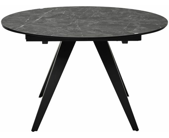 Стол AKSEL 130 цвет Mona Lisa Cерый мрамор, керамика, / Темно-серый каркас. ®DISAUR, изображение 9 | Интернет магазин мебели и декора LifeDekor