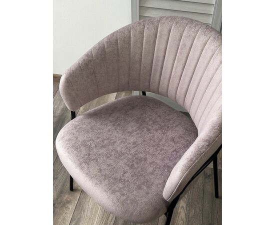 Стул ГЕММА, цвет RAIN 10 lavanda, велюр / черный каркас М-City, изображение 5 | Интернет магазин мебели и декора LifeDekor