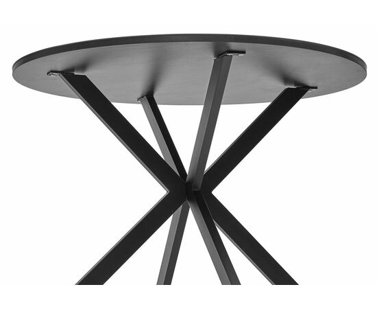 Стол ВЕГА D100 Черный, стекло/ черный каркас М-City, изображение 7 | Интернет магазин мебели и декора LifeDekor