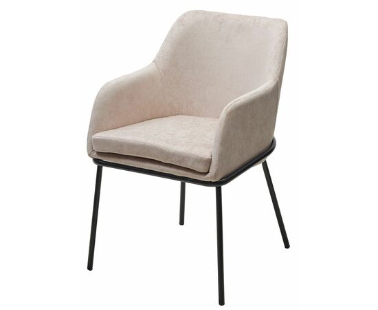 Стул АЛИСТЕР, цвет RAIN 2 какао велюр / черный каркас М-City | Интернет магазин мебели и декора LifeDekor