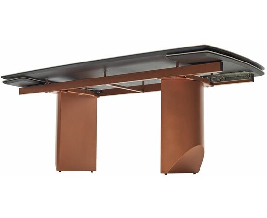 Стол ПУАНТО 200 TITANIUM LAWA NERO, керамика / МЕДЬ каркас М-City, изображение 10 | Интернет магазин мебели и декора LifeDekor