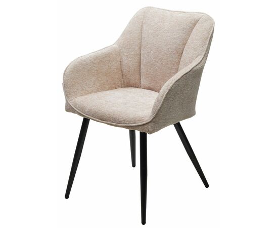 Стул REFLET 3018-10 бежевый, шенилл / черный каркас, ®DISAUR | Интернет магазин мебели и декора LifeDekor