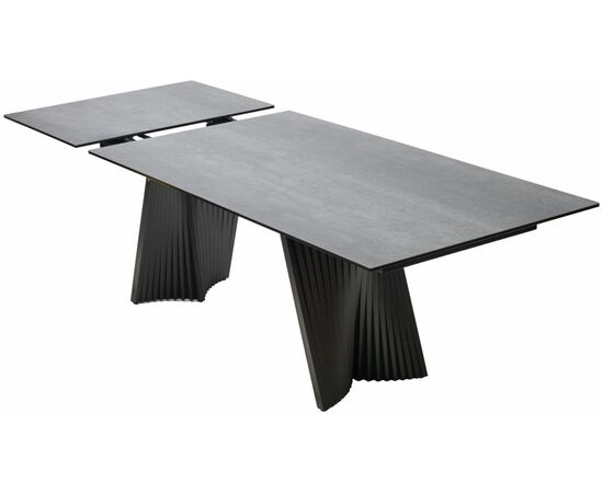 Стол YOAKIM 180 цвет 1704 Темно-серый мрамор, керамика / Темно-серый каркас, ®DISAUR, изображение 12 | Интернет магазин мебели и декора LifeDekor