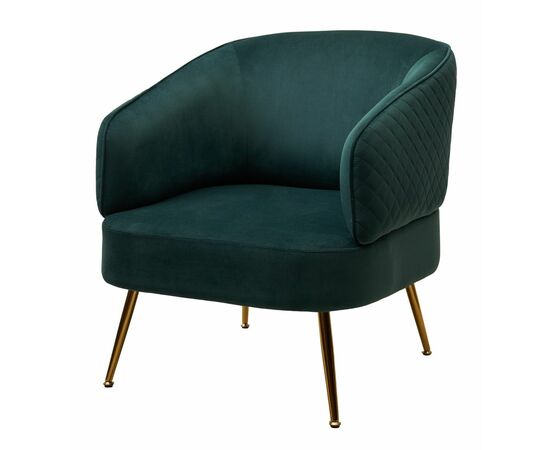 Кресло MUSSELS BLUVEL-78 Зеленый, велюр / золотой каркас М-City | Интернет магазин мебели и декора LifeDekor