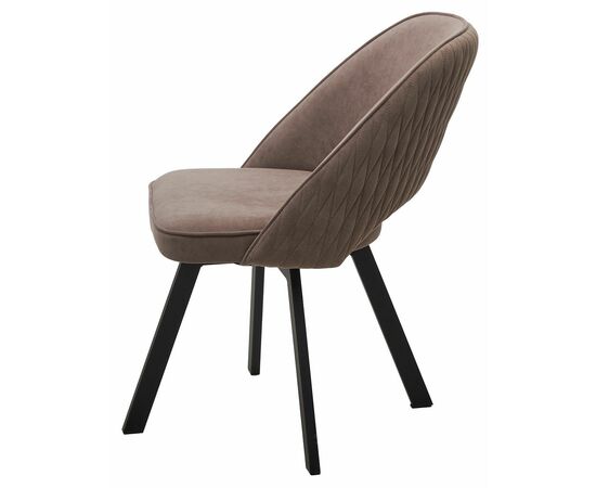 Стул DUNA, цвет B5 Капучино, велюр / черный каркас, поворот.360 град. М-City, изображение 4 | Интернет магазин мебели и декора LifeDekor